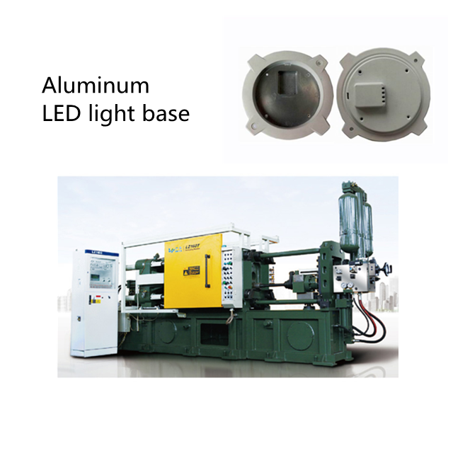 LED aluminum light base by 200T die casting machine